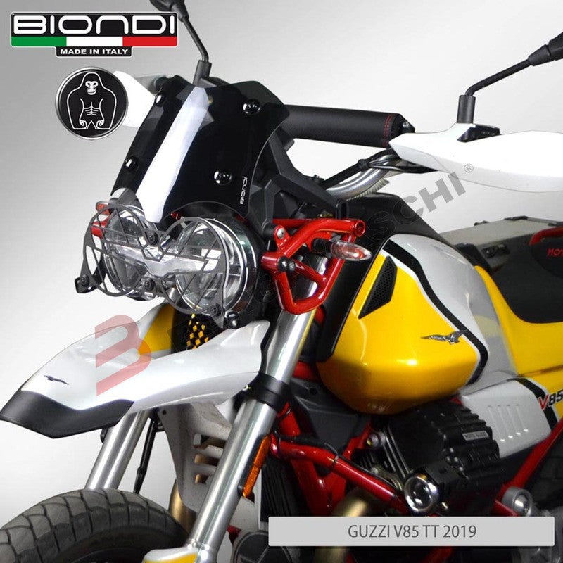 CUPOLINO PARABREZZA PER MOTO GUZZI V85TT 2019> BASSO FUME SCURO BIONDI 8010383