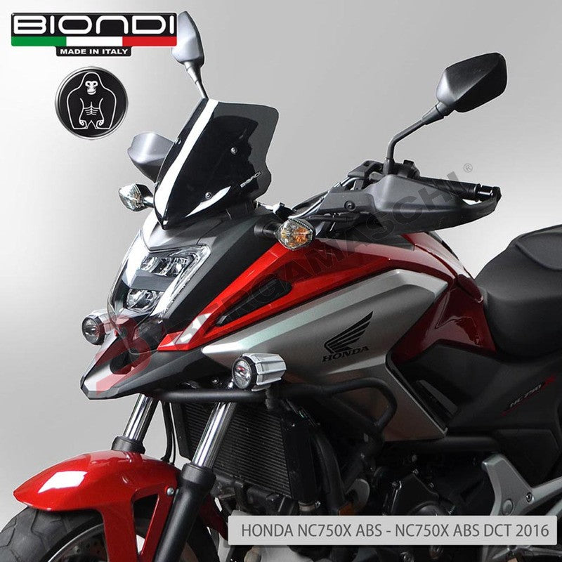 CUPOLINO PARABREZZA MOTO PER HONDA NC750X 2016> FUME SCURO ALTO BIONDI NC 750 X