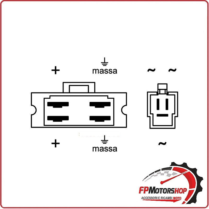 REGOLATORE DI TENSIONE PER HONDA TRANSALP 600 91-99 WAI 12V CONNETTORI