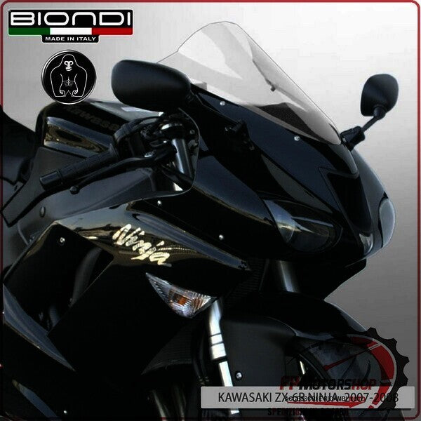 CUPOLINO PARABREZZA MOTO PER KAWASAKI ZX6R 636 2005>2006 TRASPARENTE BIONDI 