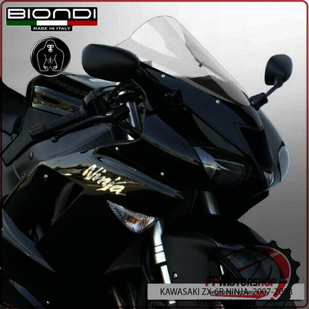 CUPOLINO PARABREZZA MOTO PER KAWASAKI ZX6R 636 2005>2006 TRASPARENTE BIONDI 