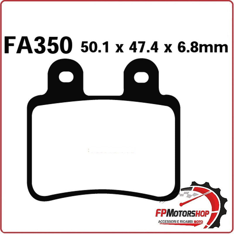 PASTIGLIE PASTICCHE FRENI TT PER HM CRE 50 03>09 EBC FA350TT MALAGUTI X3M ENDURO