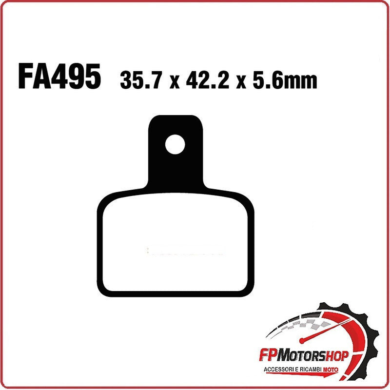PASTIGLIE PASTICCHE FRENI PER MOTO BETA EVO 125/200 09> EBC FA495