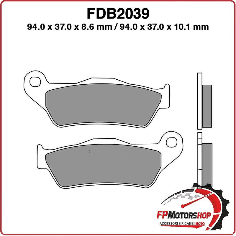 PASTIGLIE FRENO FERODO PER MOTO FDB2039EF BMW R850 GS 99>00 R1100 94>99 R1150