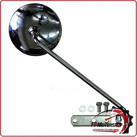 SPECCHIO SPECCHIETTO DX PER PIAGGIO VESPA PX 125 150 200 98-07 CON SUPPORTO