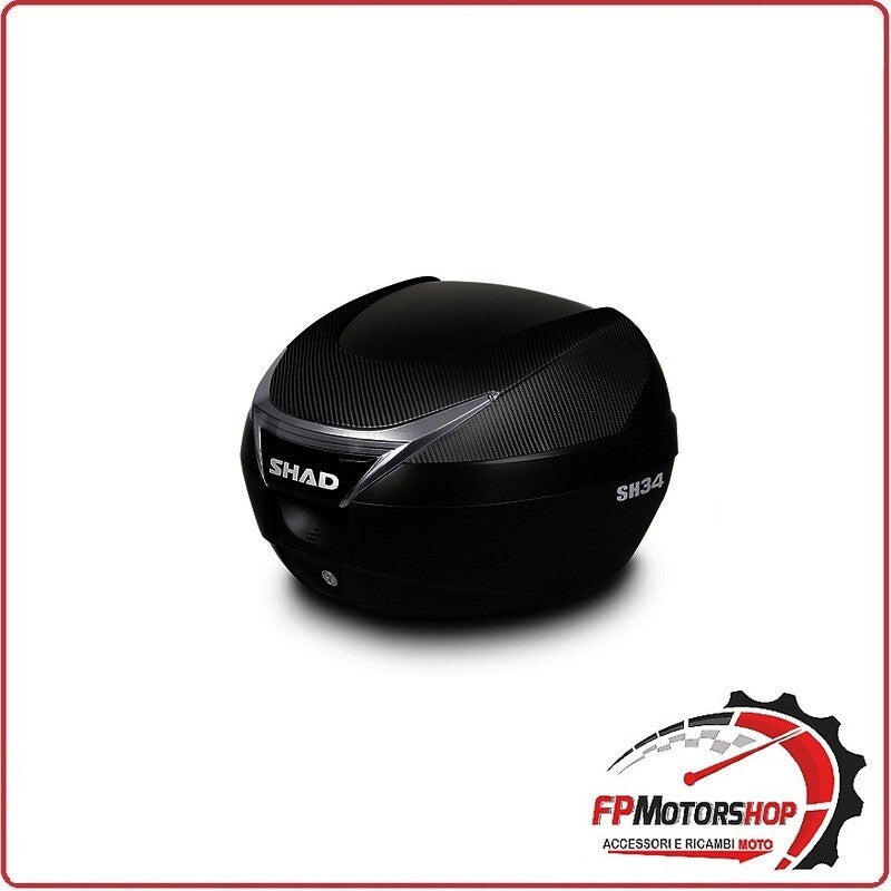 BAULETTO PER MOTO SCOOTER SHAD SH34 CARBON COVER D0B34106 SH 34 LITRI CARBONIO