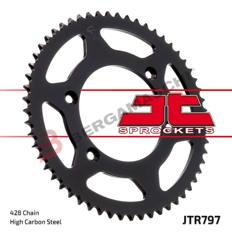 CORONA PER TRASMISSIONE MOTO JT 797 Z57 JTR797.57 57 DENTI ACCIAIO PASSO 428