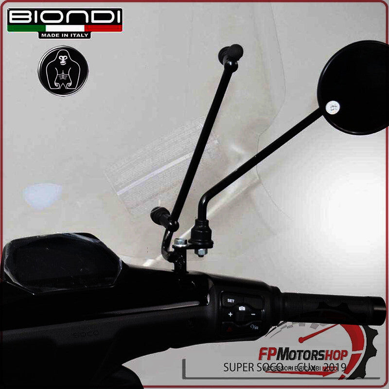 KIT ATTACCHI PARABREZZA PER SCOOTER SUPER MOTOSOCO CUX 2019> BIONDI SOCO