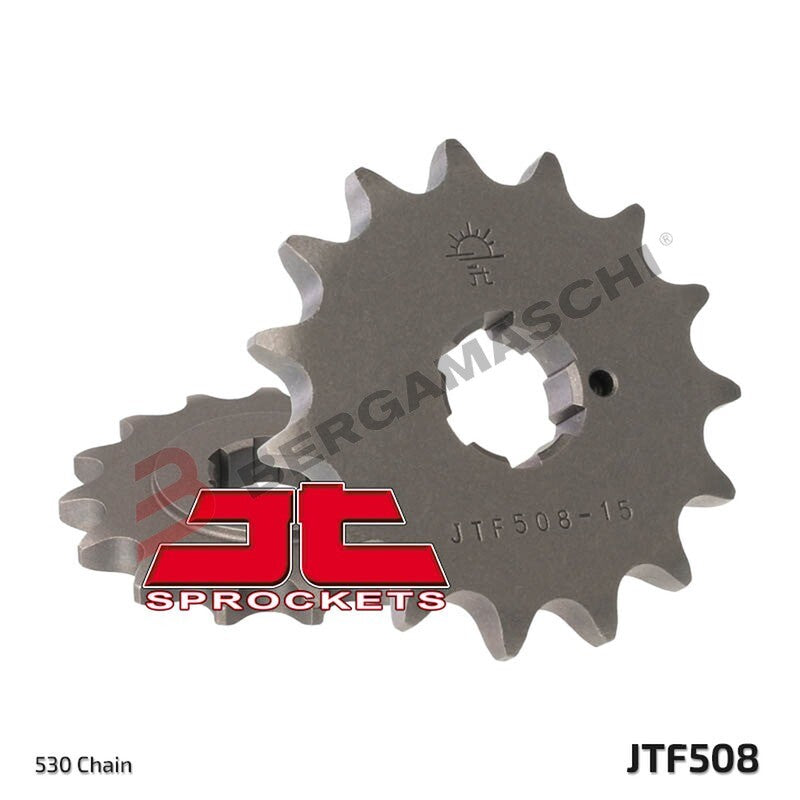 PIGNONE TRASMISSIONE PER MOTO JT 508 Z14 JTF508.14 14 DENTI ACCIAIO PASSO 530