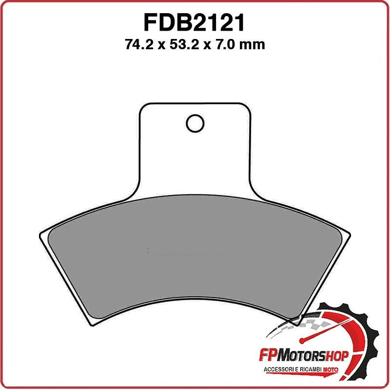 PASTIGLIE FRENO PER MOTO FDB2121SG POLARIS TRAIL BLAZER 250 99>04 XPLORER 400