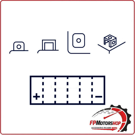 BATTERIA PER MOTO SCOOTER 12V MARELLI MOTZ12S-BS YTZ12S HONDA SH 300I 07-10 XLV