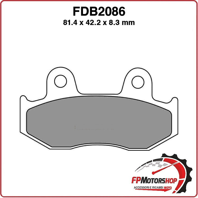 PASTIGLIE FRENI PER SCOOTER FDB2086EF SUZUKI AN BURGMAN 400 99>00 250 96>02