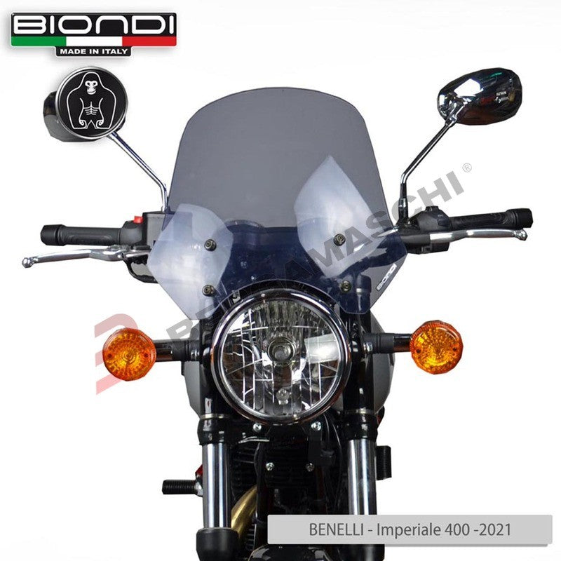 CUPOLINO PARABREZZA PER MOTO BENELLI IMPERIALE 400 TOURING SMOKE GRIGIO BIONDI