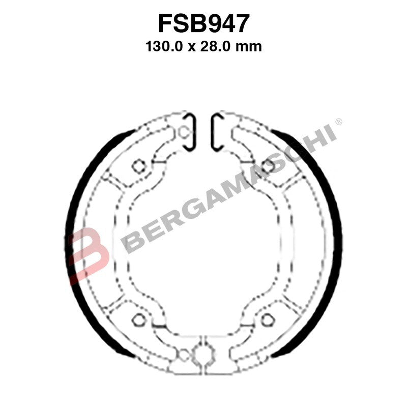 GANASCE FRENO PER MOTO FSB947A APRILIA SCARABEO 100 00>01 MBK SKYLINER 125/150