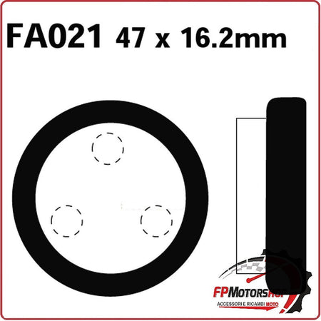 PASTIGLIE PASTICCHE FRENI PER MOTO YAMAHA YFM 350 87>95 POSTERIORE EBC FA021