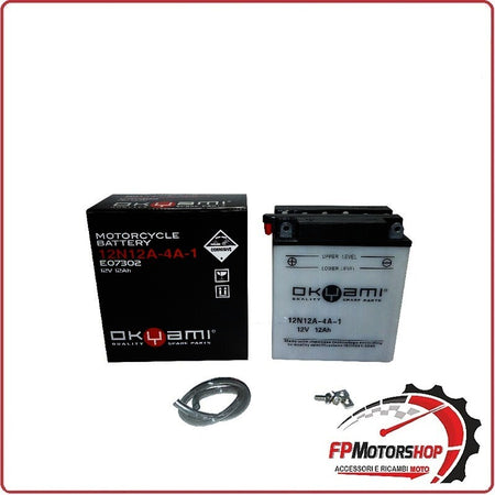 BATTERIA PER MOTO OKYAMI 12N12A-4A-1 12V 12AH YAMAHA FJ 600 FZ FZR ZZR