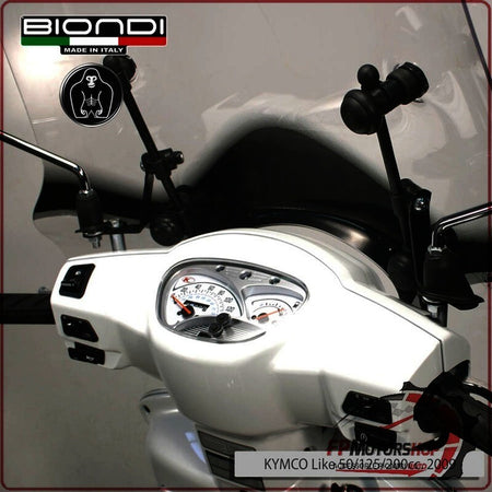 KIT ATTACCHI PARABREZZA SCOOTER PER KYMCO LIKE 50/125 200 BIONDI 8500588