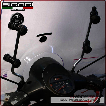 KIT ATTACCHI PARABREZZA SCOOTER PER PIAGGIO VESPA FL2 125 COSA GL BIONDI 8500988