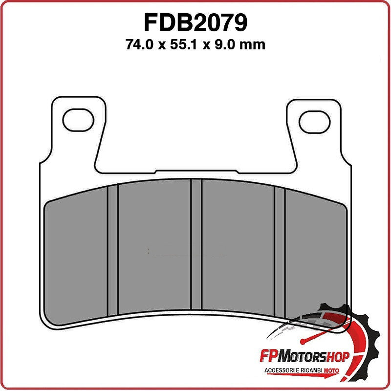PASTIGLIE FRENI PER MOTO FDB2079EF HONDA CBR900RR FIREBLADE 00>03 CBR600RR
