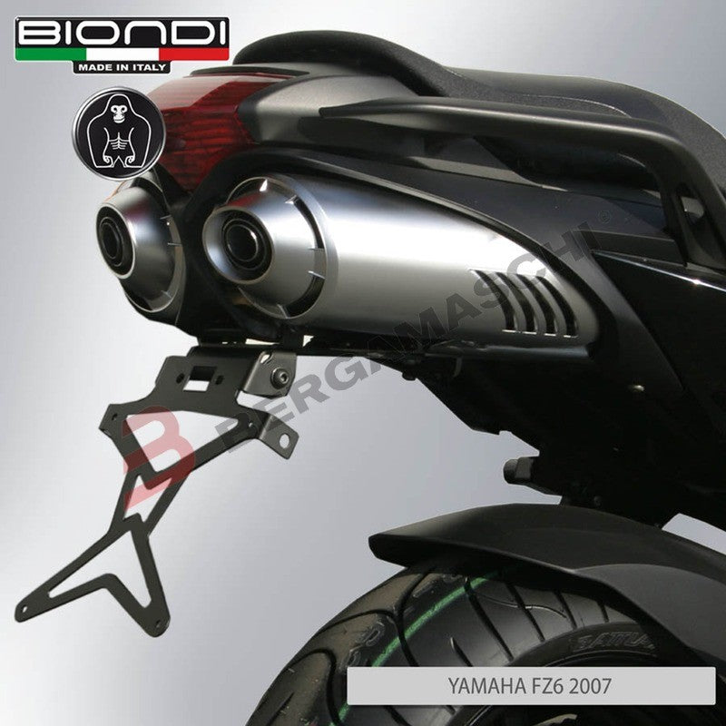 PORTATARGA PER MOTO YAMAHA FZ6 FAZER 04-06 REGOLABILE BIONDI 8909994