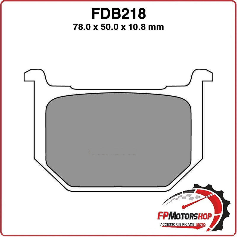PASTIGLIE FRENI PER MOTO FDB218P SUZUKI GN F 250 83>97 GSX-S 85>90 E 750