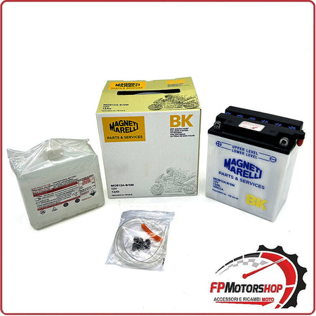 BATTERIA PER MOTO MARELLI MOB12A-B-SM YB12A-B 12V 12Ah HONDA CB TRANSALP 600