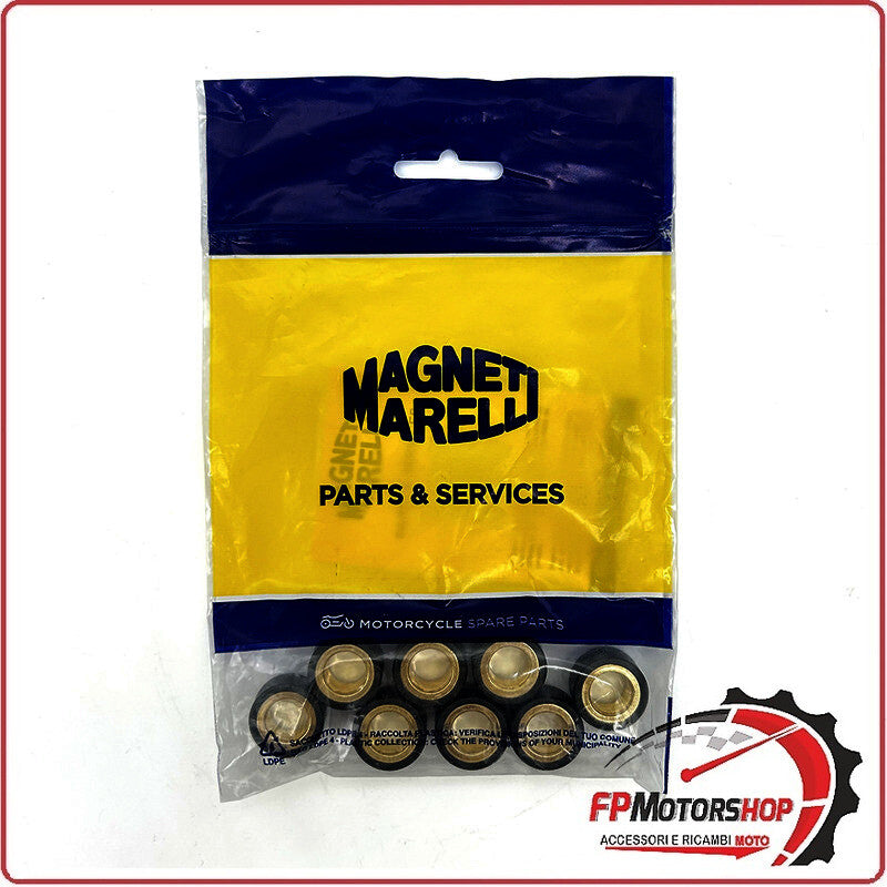 KIT 8 RULLI MASSETTE VARIATORE PER SCOOTER 20x12 12G YAMAHA 250 X-MAX X-CITY