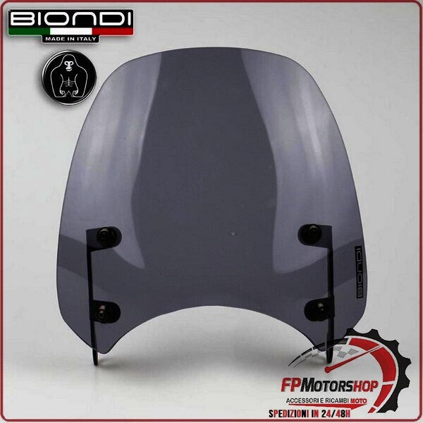 CUPOLINO PARABREZZA MOTO PER ROYAL ENFIELD HNTR 350 2023> FUME' CHIARO BIONDI