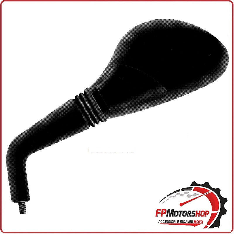SPECCHIO SPECCHIETTO RETROVISORE DX PER SCOOTER MBK NITRO NERO YAMAHA AEROX
