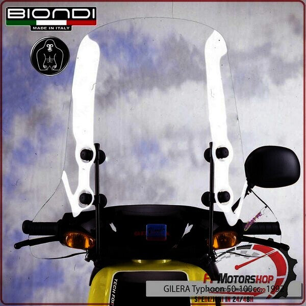PARABREZZA PER SCOOTER MBK BOOSTER 95> BIONDI 8060947 APRILIA RALLY 50 94>2002