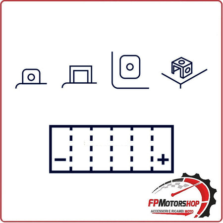 BATTERIA PER MOTO 12V 5Ah MARELLI MOTZ6S-BS YTZ6S-BS
