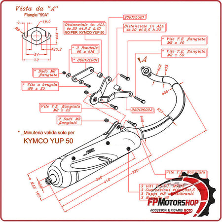 MARMITTA SILENZIATORE TERMINALE SCARICO SITO PER KYMCO AGILITY 50 R16 2T 10-12