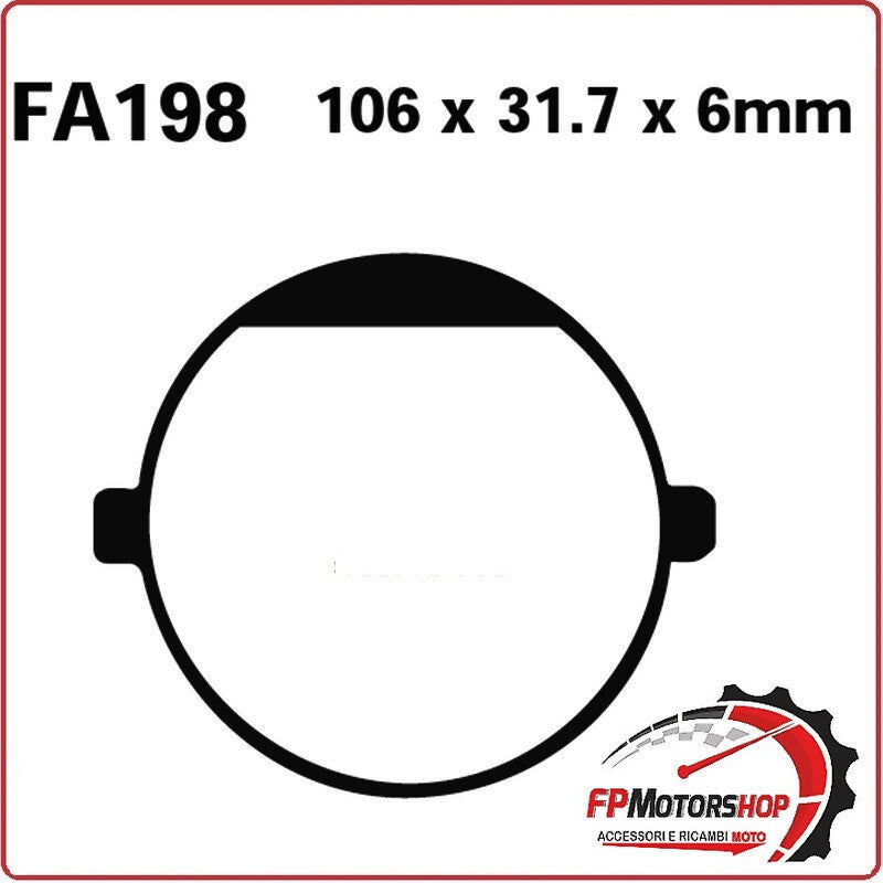 PASTIGLIE PASTICCHE FRENI PER MOTO CAGIVA CZ JAWA EBC FA198 ORGANICA