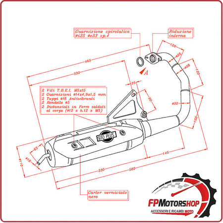 MARMITTA SILENZIATORE TERMINALE DI SCARICO SITO PER MBK BOOSTER 50 04-12 0715