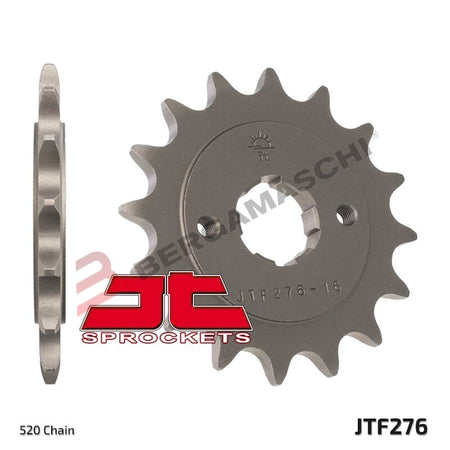PIGNONE TRASMISSIONE PER MOTO JT 276 Z15 JTF276.15 15 DENTI ACCIAIO