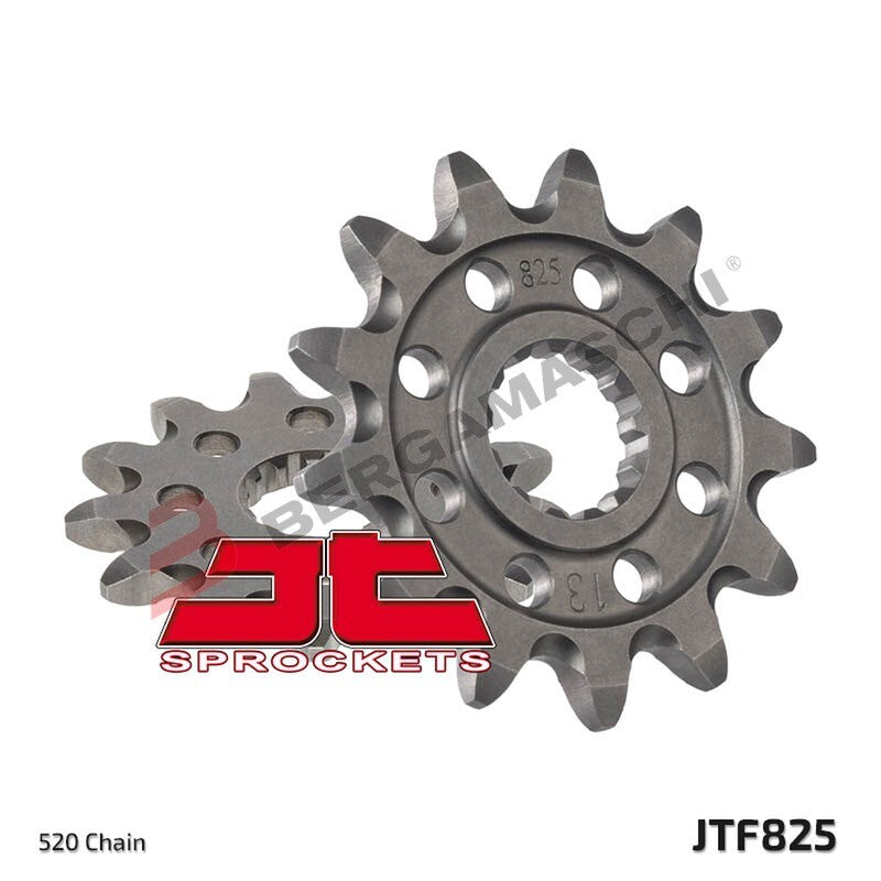 PIGNONE TRASMISSIONE PER MOTO JT 825 Z13 JTF825.13 13 DENTI ACCIAIO PASSO 520