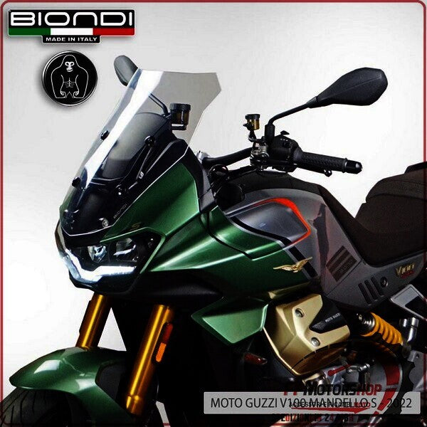 CUPOLINO PARABREZZA PER MOTO GUZZI V100 2022> TRASPARENTE TOURING BIONDI 8010423