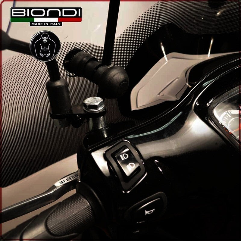 KIT ATTACCHI PARABREZZA SCOOTER PER HONDA VISION 110 17> BIONDI 8500983