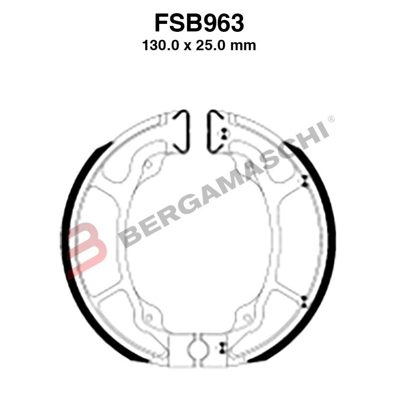 GANASCE FRENO PER MOTO FSB963A HONDA SH 125/150 01>07 PCX 125 10>18 LEAD 100