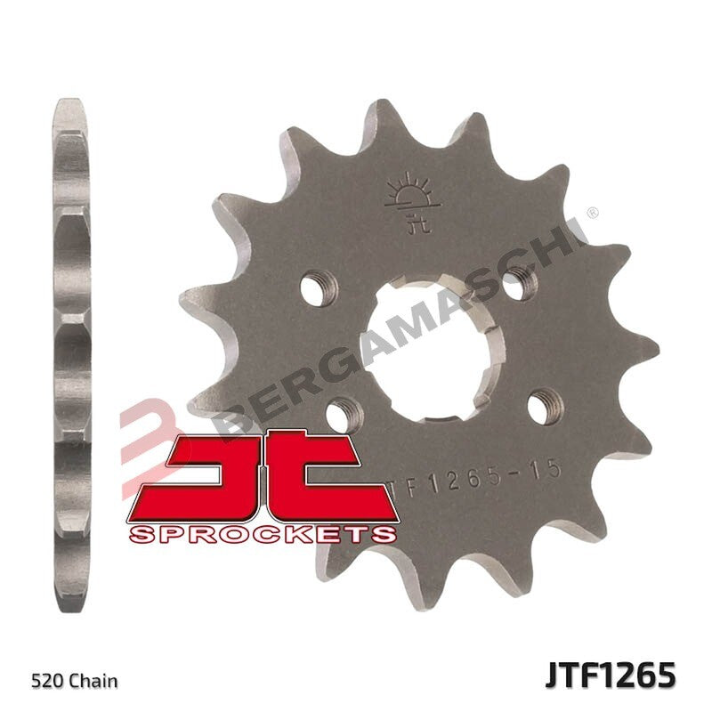 PIGNONE TRASMISSIONE PER MOTO JT 1265 Z14 JTF1265.14 14 DENTI ACCIAIO PASSO 520
