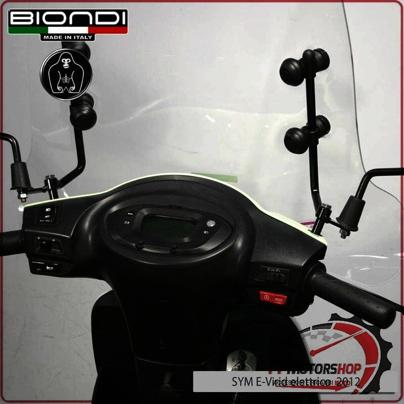 KIT ATTACCHI PARABREZZA SCOOTER PER DERBI ATLANTIS PIAGGIO DIESIS 50 BIONDI