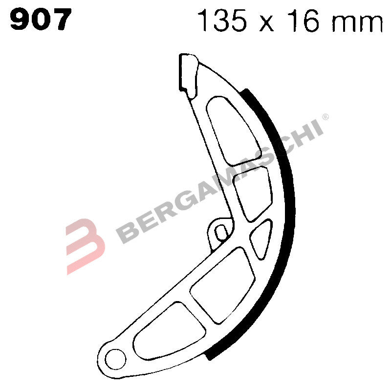 GANASCE FRENO MOTORINO PER PIAGGIO BRAVO CIAO SI EBC V907