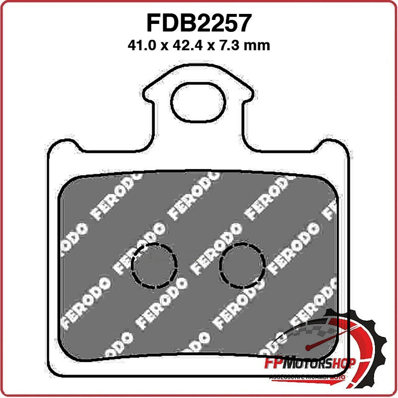 PASTIGLIE FRENO PER MOTO FDB2257SG HUSQVARNA CR 65 10>13 KTM SX 85 11>12