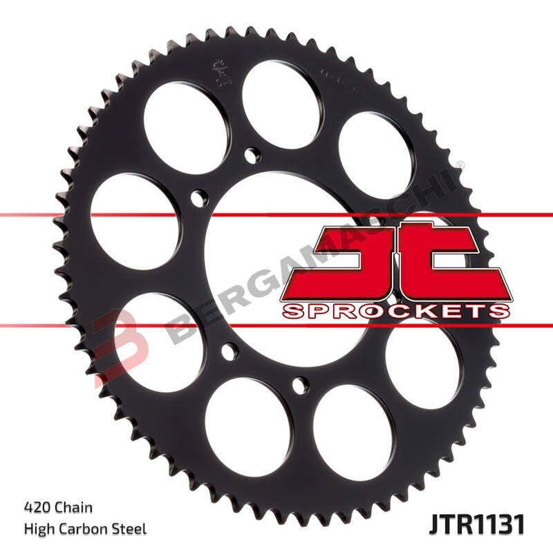 CORONA PER TRASMISSIONE MOTO JT 1131 Z50 JTR1131.50 50 DENTI ACCIAIO PASSO 420