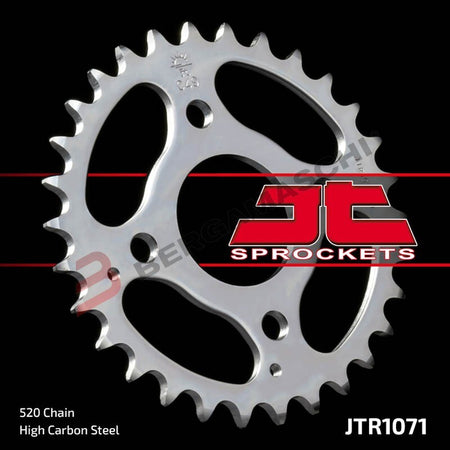 CORONA PER TRASMISSIONE MOTO JT 1071 Z30 JTR1071.30 30 DENTI ACCIAIO PASSO 520