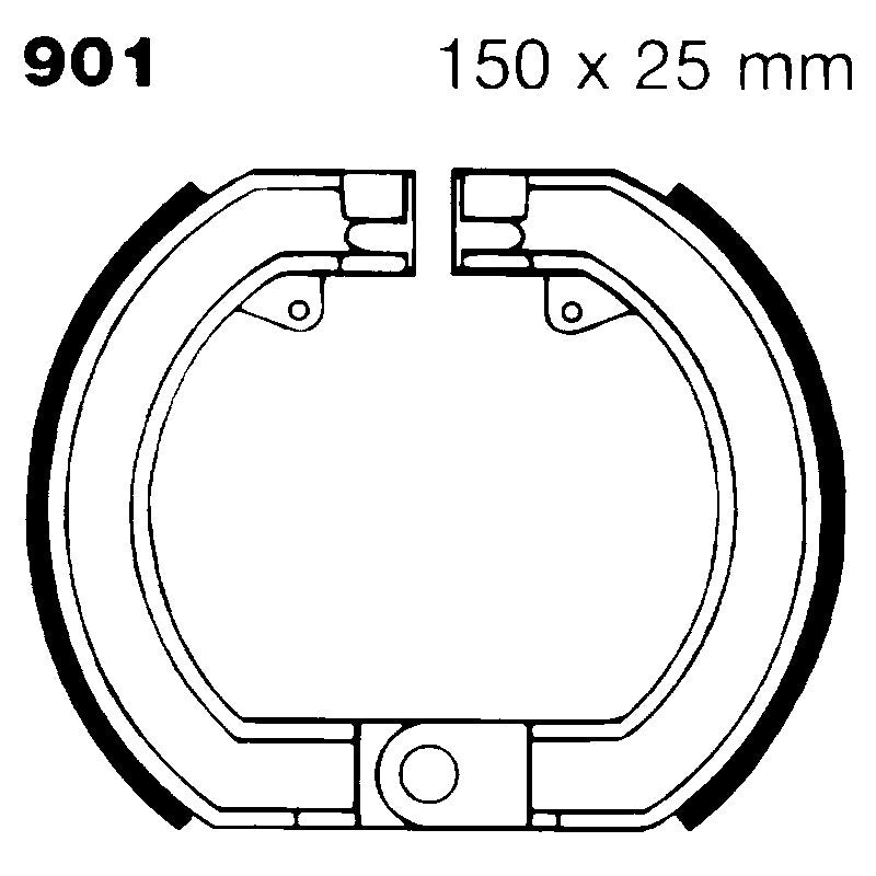 GANASCE FRENO PER MOTO PIAGGIO VESPA 125 GTR 150 SPRINT VELOCE 74> EBC V901