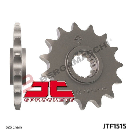 PIGNONE TRASMISSIONE PER MOTO JT 1515 Z14 JTF1515.14 14 DENTI ACCIAIO PASSO 525