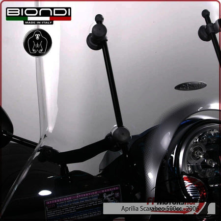 KIT ATTACCHI PARABREZZA PER SCOOTER APRILIA SCARABEO 500 06> BIONDI 8500679