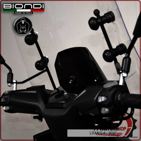 KIT ATTACCHI PARABREZZA PER SCOOTER LIFAN E4 BIONDI 8500487 2021>
