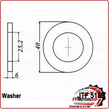 RONDELLA PIGNONE JTF518B PER MOTO Kawasaki Z Z1 ZX Suzuki GS GSX GT